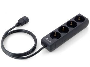 LISTWA ZASILAJĄCA EQUIP 1.1M UPS BLACK (4 GNIAZDA)