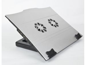 PODSTAWKA POD LAPTOP Z 2 WENTYLATORAMI+HUB USB 4-PORT GEMBIRD