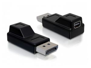 ADAPTER DISPLAYPORT(M)->DISPLAYPORT MINI(F) DELOCK BLACK
