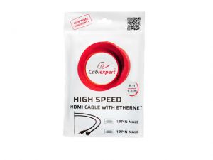 KABEL HDMI-HDMI V1.4 LAN KĄTOWY 90\ HIGH SPEED ETHERNET1.8M GEMBIRD (POZŁACANE WTYKI)