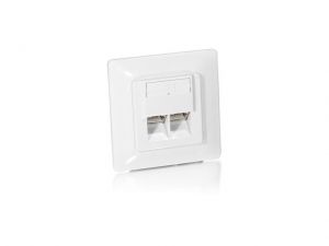GNIAZDO PODTYNKOWE KAT.6 2XRJ45 5 SZTUK BEZ PUSZEK BIAŁE EQUIP