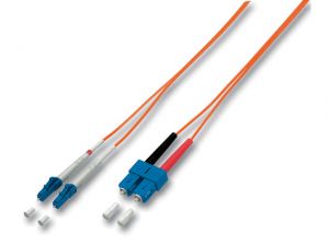 ŚWIATŁOWÓD KROSOWY LC-SC DUPLEX MM 50/125 OM2 ORANGE LSOH 5M EQUIP