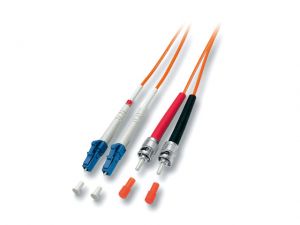 ŚWIATŁOWÓD KROSOWY LC-ST DUPLEX MM 50/125 OM2 ORANGE LSOH 2M EQUIP