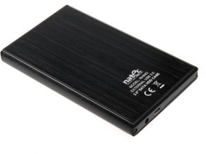 OBUDOWA HDD ZEWNĘTRZNA SATA NATEC RHINO 2.5 USB 2.0 ALUMINIUM BLACK SLIM