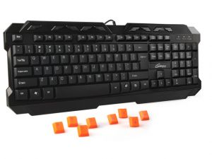 KLAWIATURA DLA GRACZY GENESIS R33 PRZEWODOWA US LAYOUT