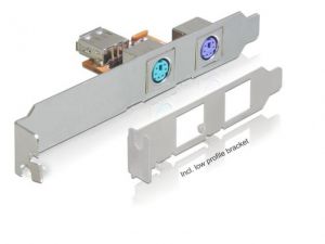 GNIAZDO PS/2 X2 (KLAWIATURA+MYSZ) NA ŚLEDZIU +LOW PROFILE DELOCK