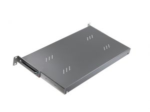 PÓŁKA DO SZAF 19\'\' 1U 250MM UDŹWIG DO 15KG SZARA EQUIP