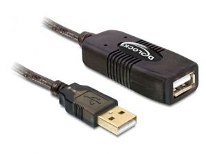 PRZEDŁUŻACZ USB AM-AF 2.0 15M AKTYWNY BLACK DELOCK