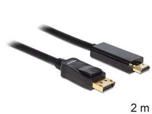 KABEL DISPLAYPORT M->HDMI M 2M GOLD DELOCK
