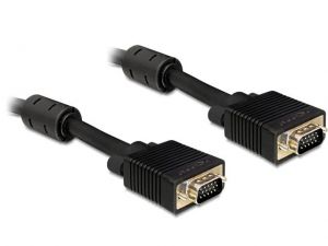 KABEL VGA M/M 2M EKRANOWANY Z FERRYTEM DELOCK