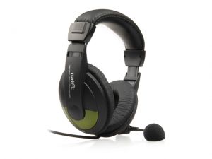 SŁUCHAWKI NATEC GRIZZLY +MIKROFON GREEN