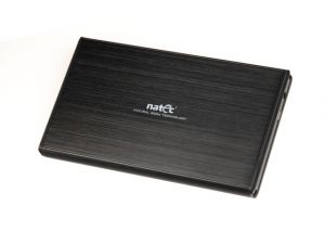 OBUDOWA HDD ZEWNĘTRZNA SATA NATEC RHINO 2.5\ USB 3.0 ALUMINIUM BLACK SLIM