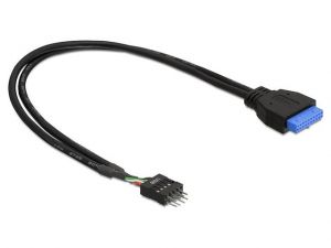 KABEL USB PINHEADER 19PIN(F)-PINHEADER 8PIN(M) 3.0->2.0 30CM DELOCK