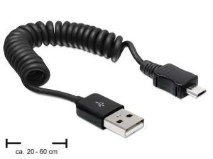 KABEL USB MICRO AM-BM 2.0 SPIRALA 20-60CM DELOCK