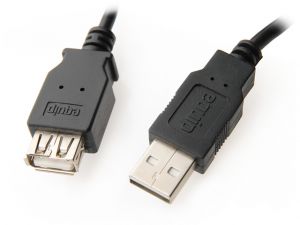 PRZEDŁUŻACZ USB AM-AF 2.0 1.8M BLACK EQUIP