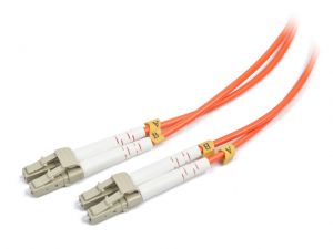 ŚWIATŁOWÓD KROSOWY LC-LC DUPLEX MM 50/125 OM2 ORANGE 10M GEMBIRD