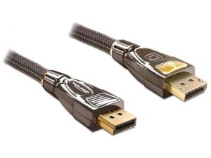 KABEL DISPLAYPORT M-> DISPLAYPORT M 2M GOLD PREMIUM BLISTER DELOCK