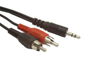 KABEL MINIJACK-2XRCA (CHINCH) M/M 2.5M STEREO NATEC EXTREME MEDIA (BLISTER)