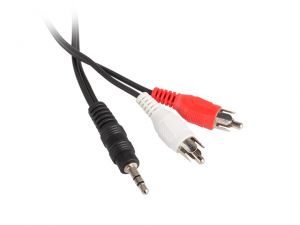 KABEL MINIJACK-2XRCA (CHINCH) M/M 5M STEREO NATEC EXTREME MEDIA (BLISTER)