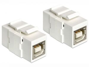 MODUŁ KEYSTONE GNIAZDO USB 2.0 B(F)USB B(F) DO PUSZKI MONTAŻOWEJ DELOCK