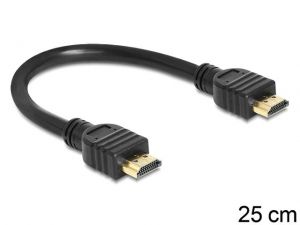 KABEL HDMI-HDMI V1.4 HIGH SPEED ETHERNET 25CM DELOCK