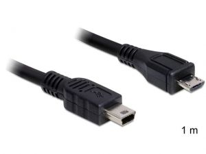 KABEL USB MICRO BM-MINI(M) 2.0 1M BLACK DELOCK