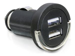 ŁADOWARKA ADAPTER NAPIĘCIA ZAPALNICZKA 12V/24V->USB X2 5V2.1A BLACK NAVILOCK