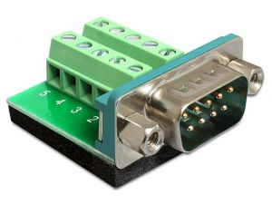 ADAPTER TERMINAL BLOCK (10PIN)->DB9 COM(M) DELOCK