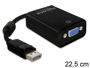 ADAPTER DISPLAYPORT(M)->VGA 15 PIN NA KABLU 12.5CM DELOCK