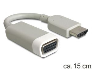 ADAPTER HDMI-A(M)->VGA (F) NA KABLU 15CM DELOCK