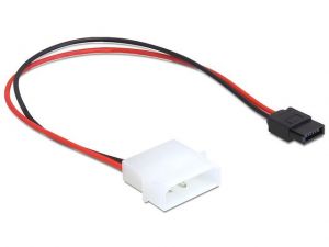 KABEL SATA ZASILAJĄCY MOLEX(M)->SATA(F) 6 PIN 24.5CM DELOCK