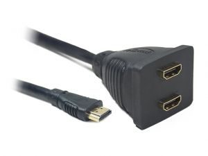 ADAPTER HDMI-AM->HDMI-AF X2 (SPLITTER) 20CM GEMBIRD