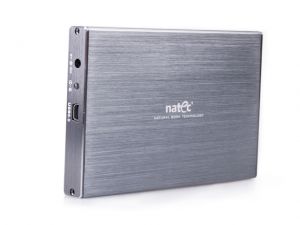OBUDOWA HDD ZEWNĘTRZNA SATA NATEC RHINO LIMITED EDITION 2.5 USB 3.0 ALUMINIUM GREY SLIM