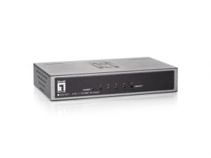 SWITCH DESKTOP 4-PORT 100MB + 1-PORT 100MB MMF SC DO 2KM, GEU-0511 LEVELONE