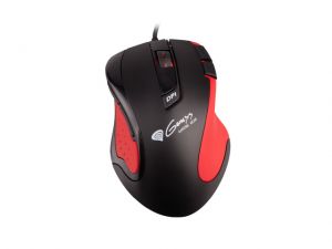 MYSZ DLA GRACZY GENESIS GX68 BLACK-RED LASER 3400DPI