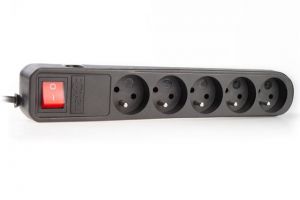 LISTWA ZASILAJĄCA NATEC EXTREME MEDIA SP5 0.6M BLACK (5 GNIAZD)