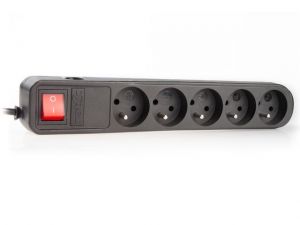 LISTWA ZASILAJĄCA NATEC EXTREME MEDIA SP5 3.0M BLACK (5 GNIAZD)