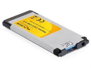 KARTA EXPRESS CARD->USB 3.0 + DODATKOWE ZASILANIE USB CHIPSET ELTRON DELOCK