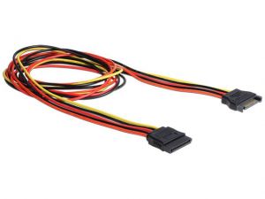 PRZEDŁUŻACZ KABLA ZASILAJĄCEGO SATA 15PIN M/F 1M DELOCK