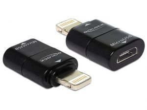 ADAPTER IPHONE 5 IPOD TOUCH IPAD MINI 8PIN->MICRO USB(F) DELOCK
