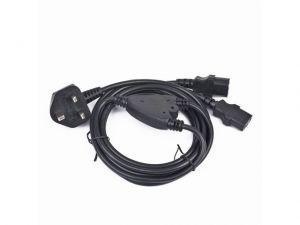 KABEL ZASILAJĄCY Y WTYK UK  (2 ZASILACZE) 2M GEMBIRD