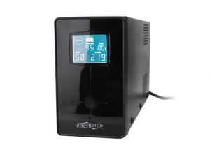 UPS GEMBIRD-ENERGENIE LINE-INTERACTIVE 850VA 2X IEC 1X SCHUKO 230V, USB, RJ11 IN/OUT LCD