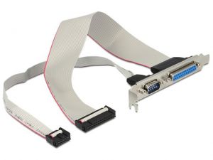 GNIAZDO COM 9PIN+ PARALLEL 25PIN NA ŚLEDZIU 30CM TAŚMA DELOCK
