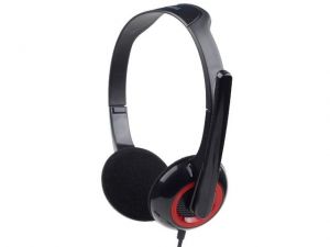 SŁUCHAWKI GEMBIRD MHS-002 Z MIKROFONEM CZARNE