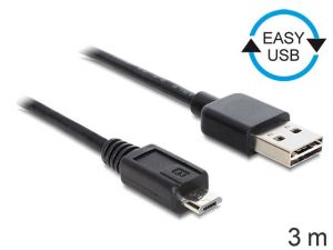 KABEL USB MICRO AM-MBM5P 2.0 3M EASY-USB DELOCK