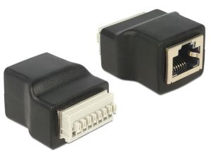 ADAPTER TERMINAL BLOCK (8PIN)(PUSH BUTTON)->RJ45(F) DELOCK