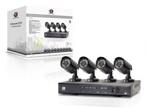 ZESTAW 4 KAMER CCTV 600TVL + REJESTRATOR 8 KANAŁOWY CONCEPTRONIC C8CHCCTVKIT (USZKODZONE OPAKOWANIE)