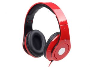 SŁUCHAWKI GEMBIRD MHS-DTW-R Z MIKROFONEM DETROIT SINGLE JACK RED GEMBIRD
