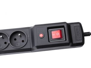 LISTWA ZASILAJĄCA NATEC EXTREME MEDIA MP9 4.5M BLACK (9 GNIAZD)