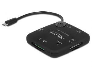 CZYTNIK DELOCK NA MICRO USB OTG ALL IN ONE USB 2.0+USB HUB